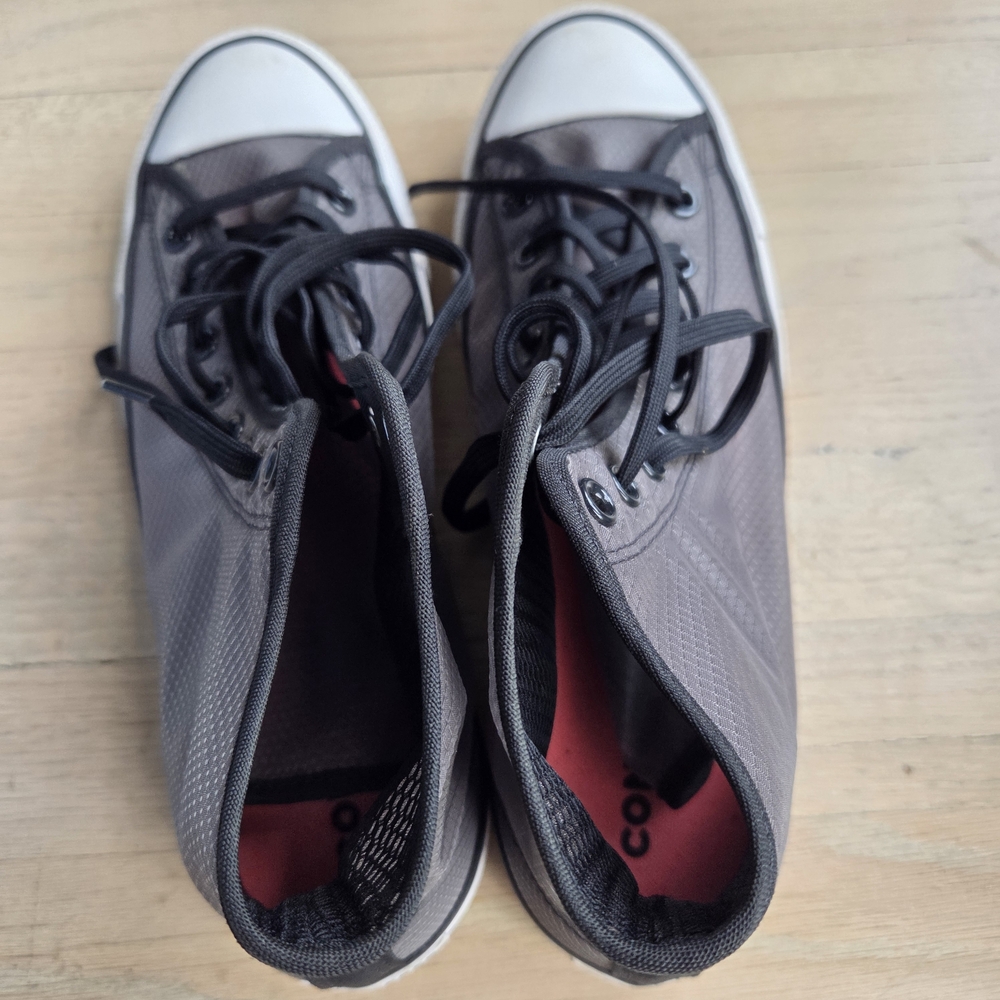 Grey Converse nylon Chuck Taylor trainers Mens #sneakers size 9.5